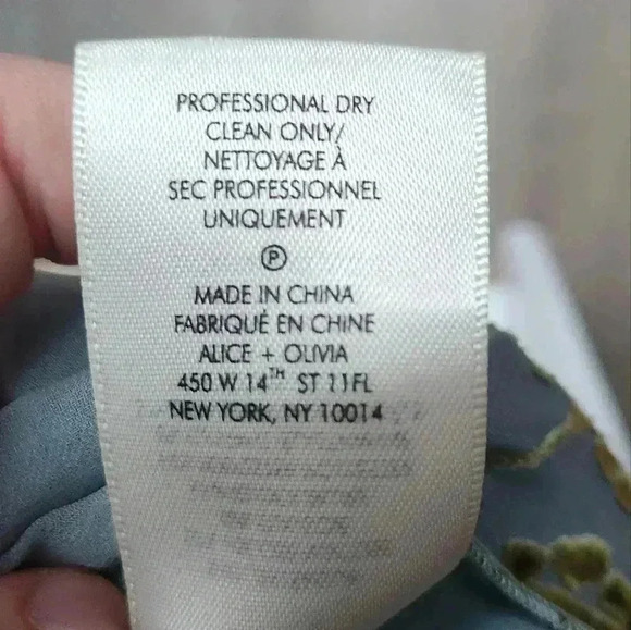 Alice & Olivia Waylon Off The Shoulder Blouson Mini Dress Boho Multi Floral - Picture 12 of 14